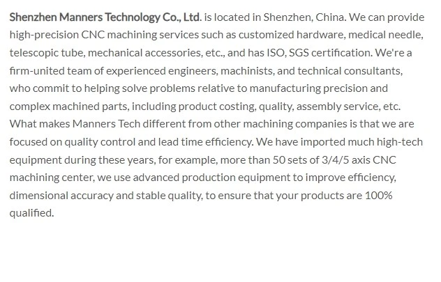Shenzhen Manners Technology Co Ltd