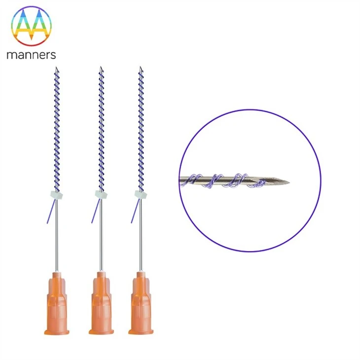 29G 38mm Thread PDO Needles For Filling Face